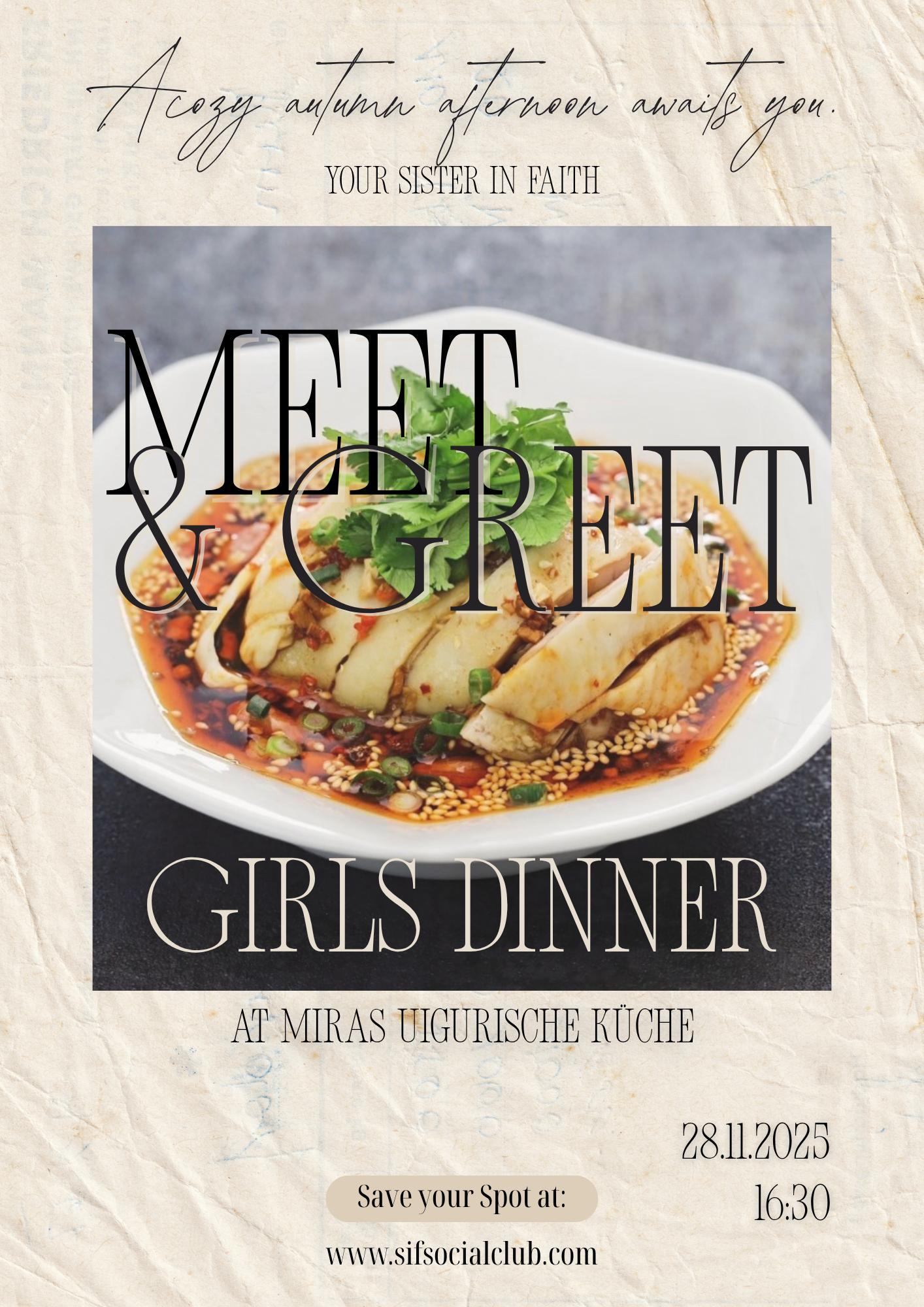 Meet & Greet: Girls Dinner